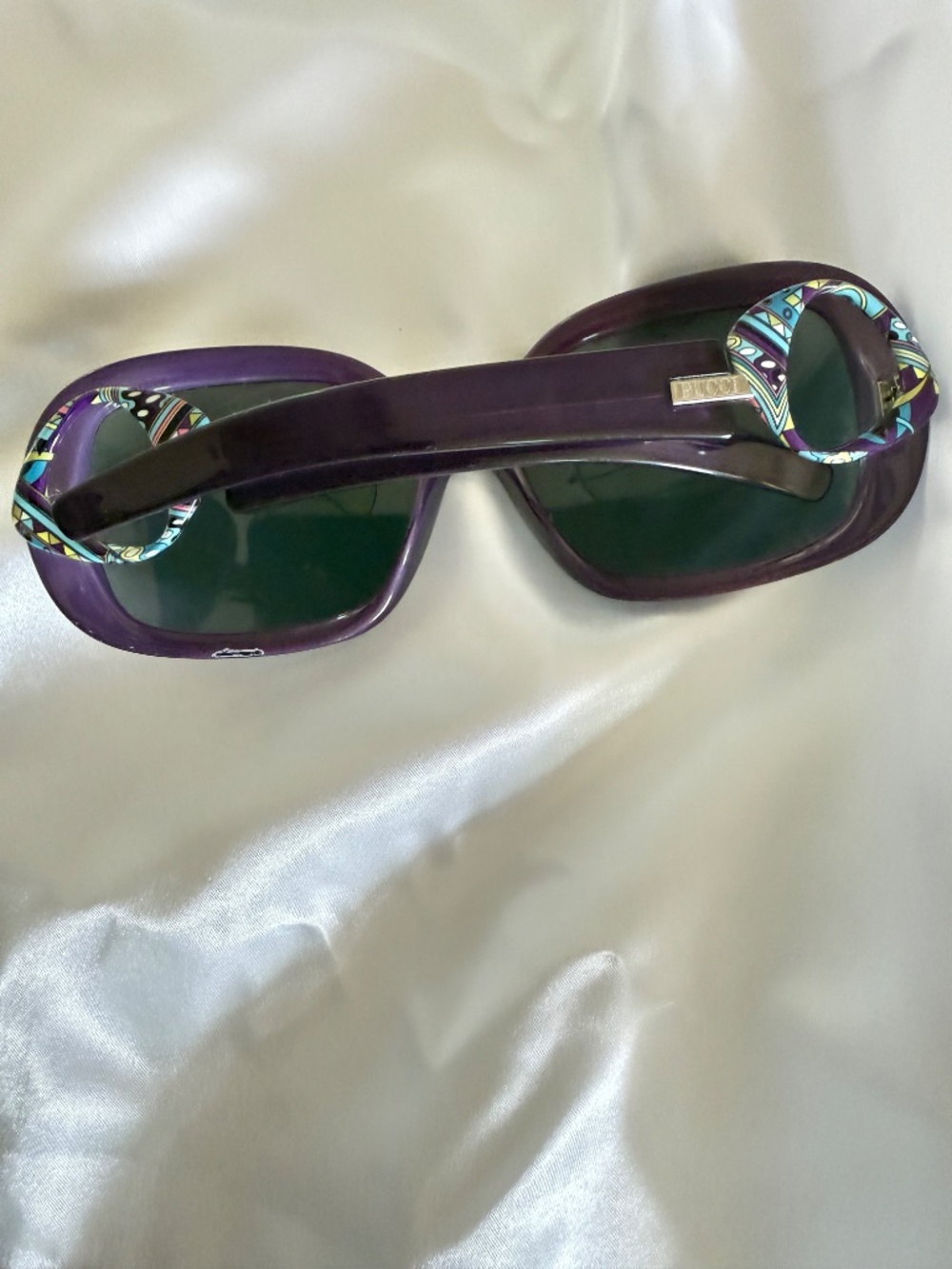 Emilio Pucci Women's Sunglasses Purple FRAMES ONLY Cold Insert Italy EP619S - Picture 7 of 11